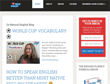 Tablet Screenshot of gonaturalenglish.com